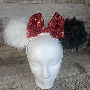 Cruella Inspired Disney Ears Handmade 101 Dalmatians
